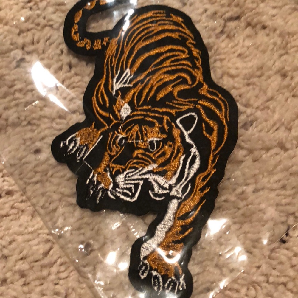 Brand new iron on tiger patch